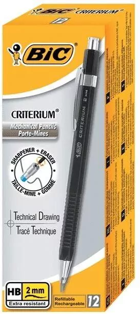 Ołówek automatyczny Criterium HB 2mm (12szt) BIC - tantis.pl