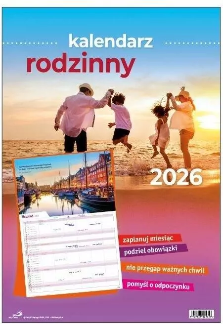 Kalendarz 2026 rodzinny duży - tantis.pl
