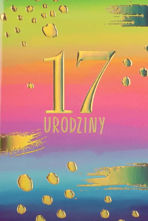 Karnet Urodziny 17 HM200-3196 - tantis.pl