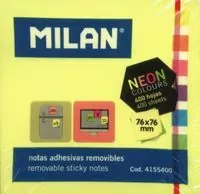 Karteczki samoprzylepne neon mix 76x76/400K MILAN - tantis.pl