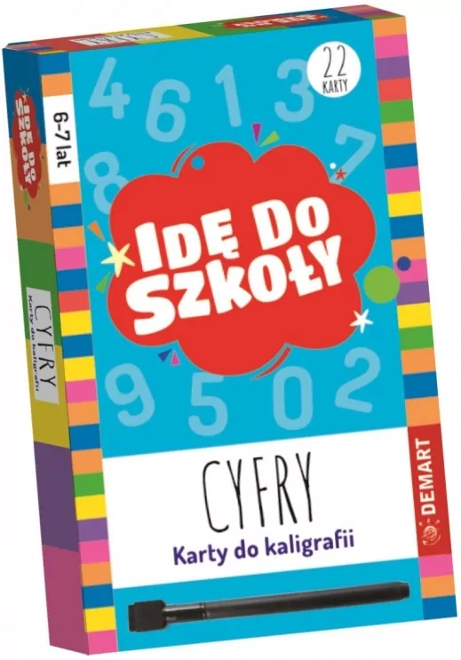 Idę do szkoły. Cyfry. Karty do kaligrafii - tantis.pl
