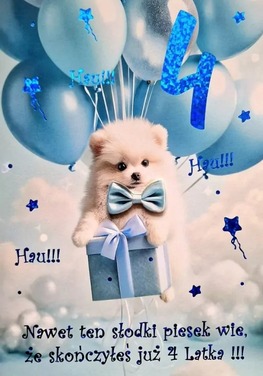 Karnet Urodziny 4 3K - tantis.pl