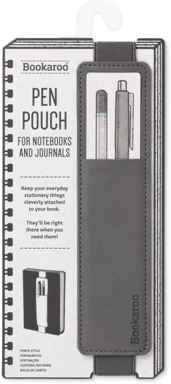 Bookaroo Pen Pouch. Uchwyt na długopis. Grafitowy - tantis.pl