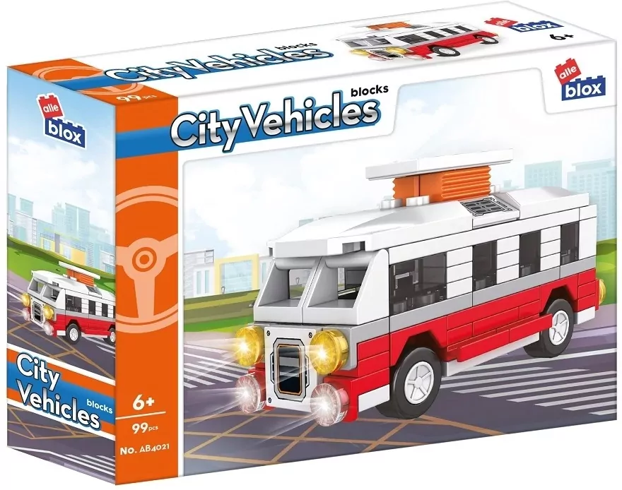 City Vehicles. Klocki konstrukcyjne. 99 elementów - tantis.pl