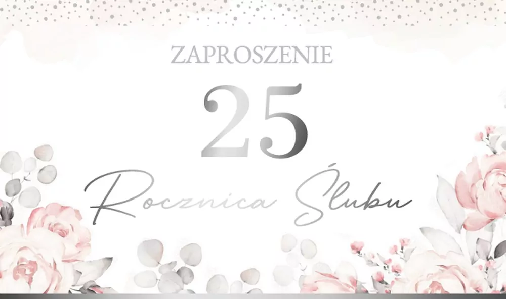 Zaproszenie Rocznica Ślubu (10szt) - tantis.pl