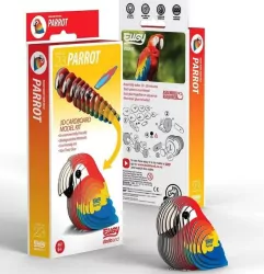 Papuga Eugy. Eko Układanka 3D