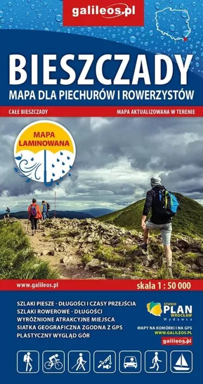 Mapa - Bieszczady 1:50 000 - tantis.pl