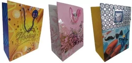 Torebka ozdobna matowa 30x40x17cm mix FRESH - tantis.pl