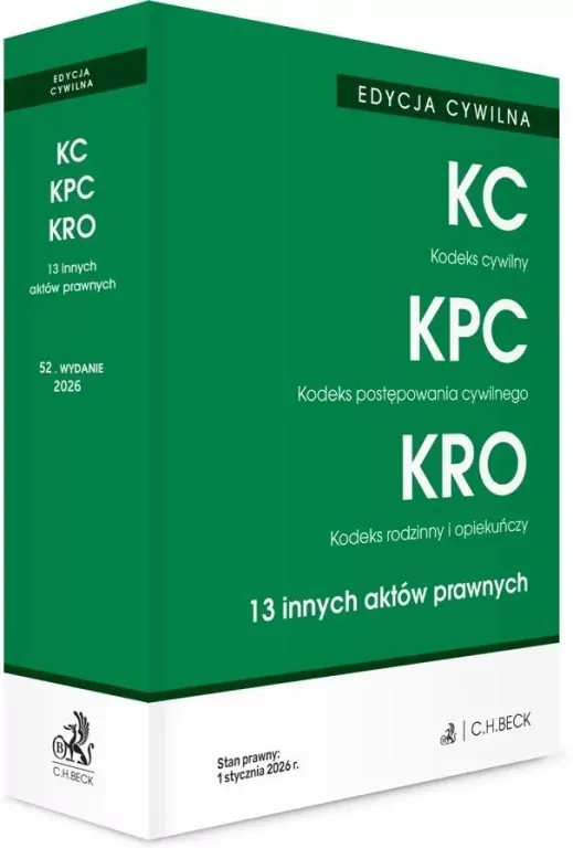 Edycja cywilna. KC, KPC, KRO i 13 innych aktów... - tantis.pl