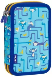 Piórnik 2 poziomowy z wyprawką. Tangled Monkeys