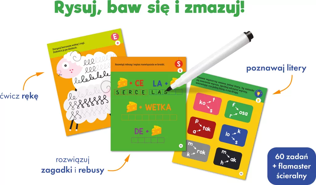 Gryzmołki. Literki - tantis.pl