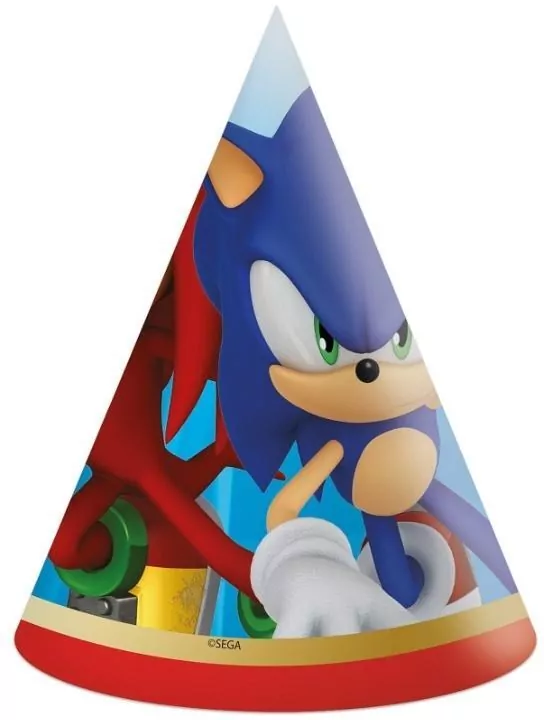 Czapeczki papierowe Sonic - tantis.pl