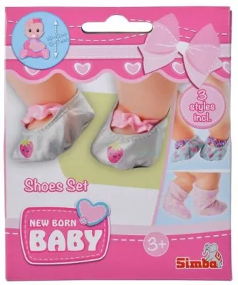 Zestaw bucików dla lalki New Born Baby