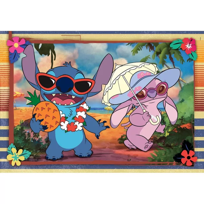 Puzzle 2 x 60 Super Color. Stitch - tantis.pl
