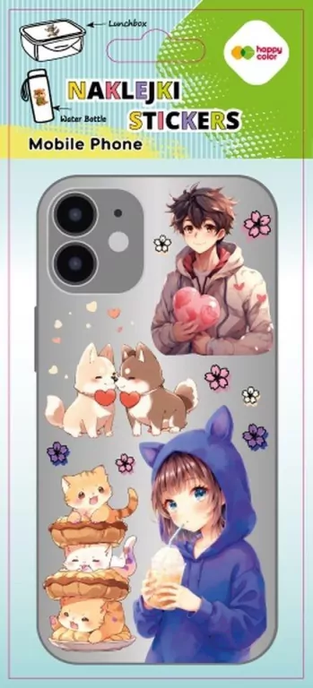 Naklejki Manga Girls 90x205 HAPPY COLOR - tantis.pl