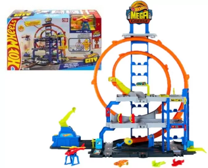 Hot Wheels City Mega Garaż Gigapętla - tantis.pl
