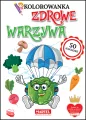 Zdrowe warzywa. Kolorowanka z naklejkami - tantis.pl