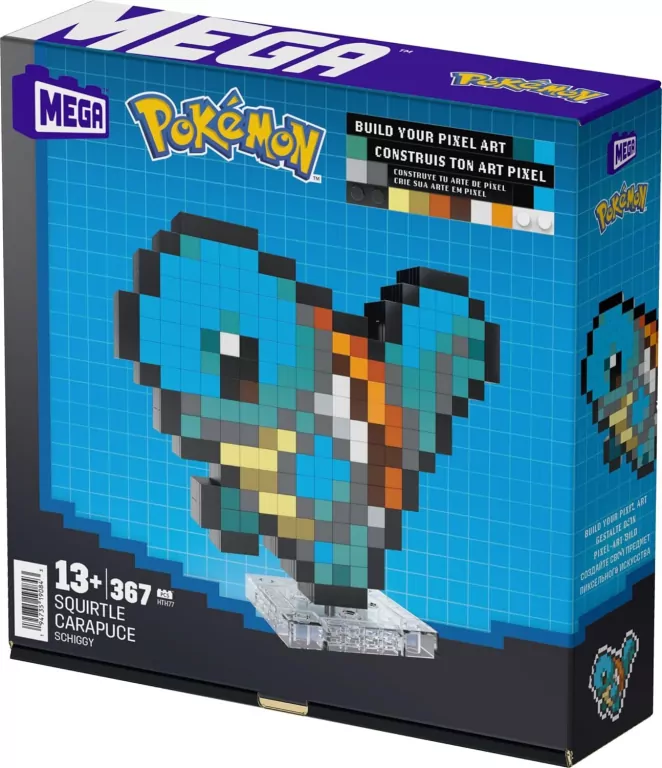 Mega Pokemon. Pixel Squirtle - tantis.pl
