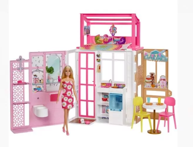 Barbie Kompaktowy domek + lalka - tantis.pl
