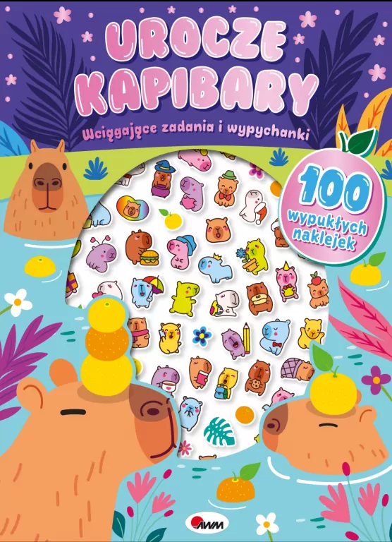 Urocze kapibary. 100 wypukłych naklejek - tantis.pl
