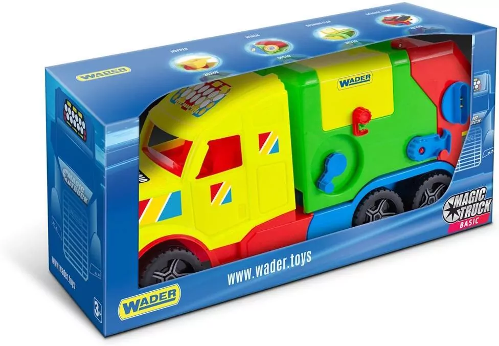 Magic Truck Basic. Śmieciarka kontener - tantis.pl