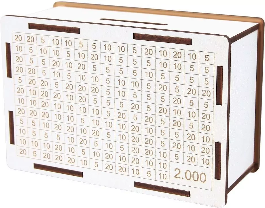 Skarbonka wykreślanka 2000 złotych - tantis.pl