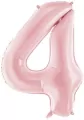 Balon foliowy cyfra 4 86cm jasny różowy - tantis.pl
