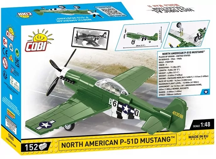 HC WWII North American P-51D Mustang - tantis.pl