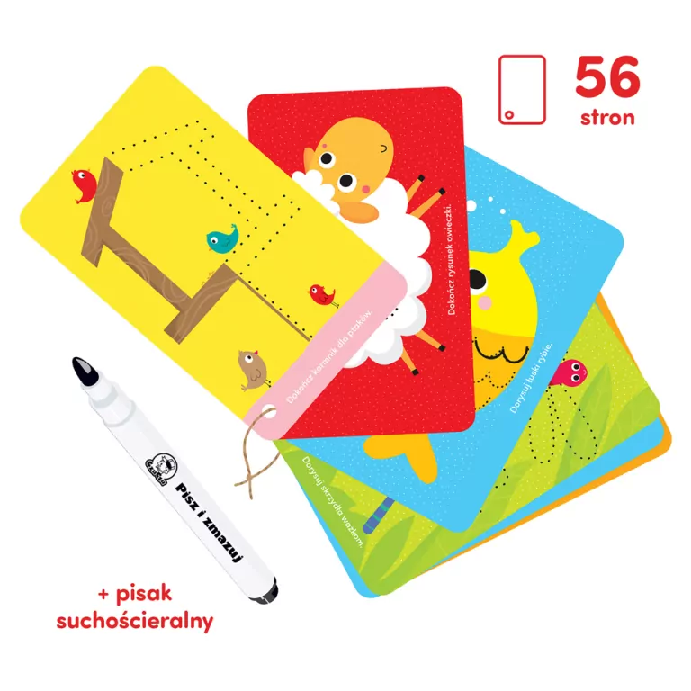 CzuCzu. Zwierzątka. Zabawy kreatywne z pisakiem zmazywakiem 3+ - tantis.pl