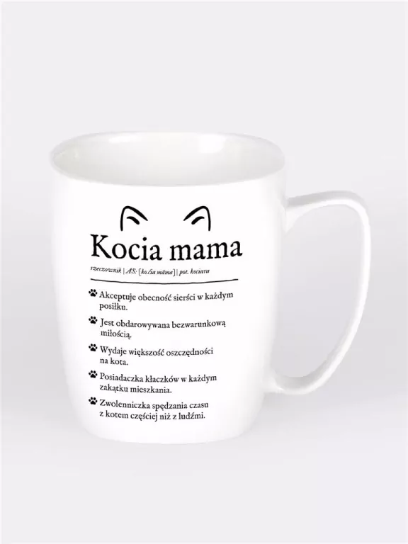 Kubek ceramiczny. Kocia mama - tantis.pl