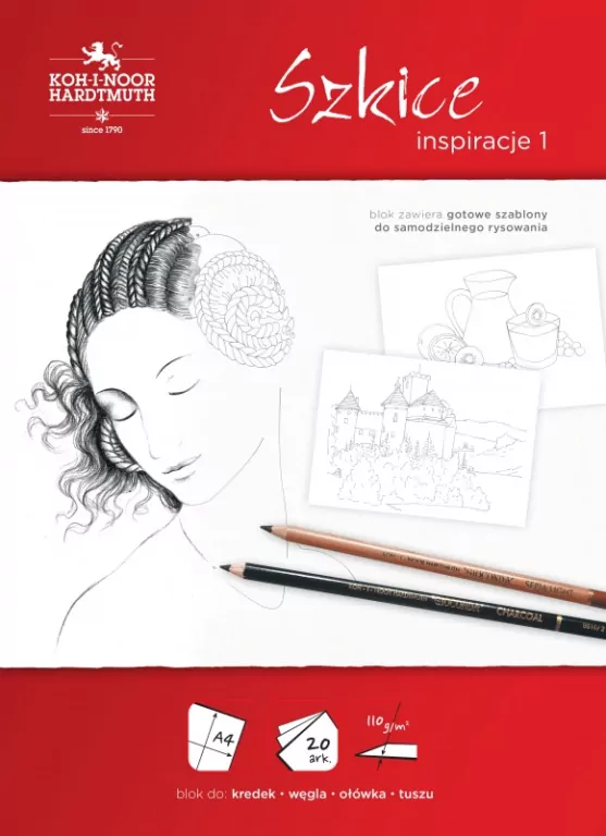 Blok inspiracje. Szkice A4, 20 ARK.,110 G - tantis.pl