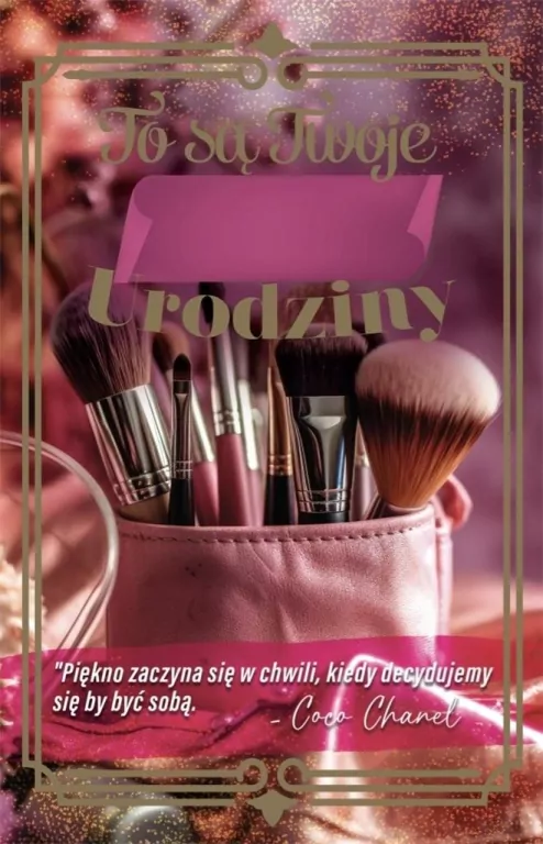 Karnet Urodzinowy z wymiennymi cyframi - tantis.pl