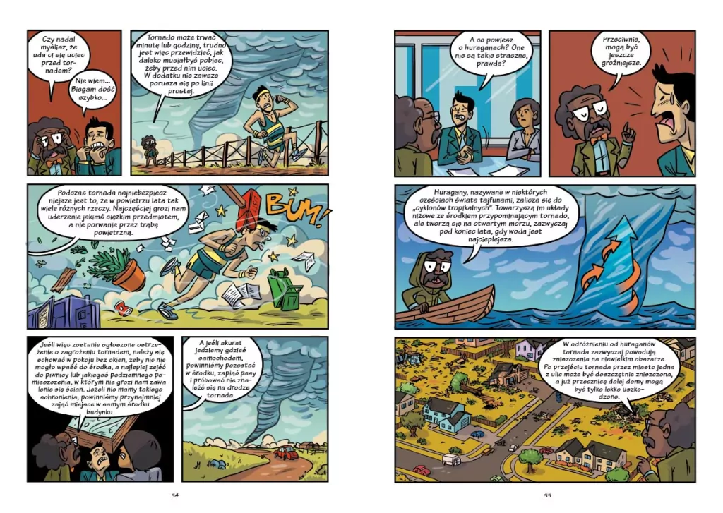 Zwariowana pogoda - burze, meteorologia i klimat. Naukomiks - tantis.pl