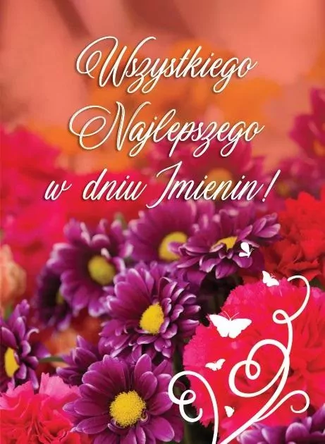 Karnet. Wszystkiego najlepszego w dniu imienin! - tantis.pl