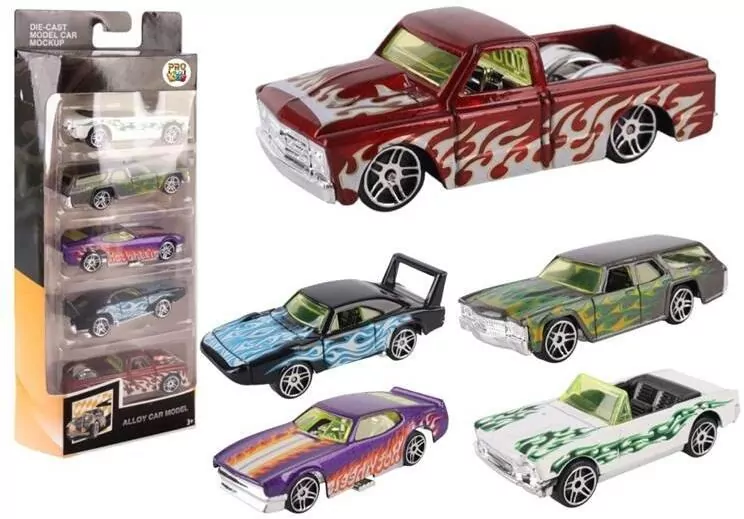 Samochodzik metalowy 5-pack 1:64 - tantis.pl