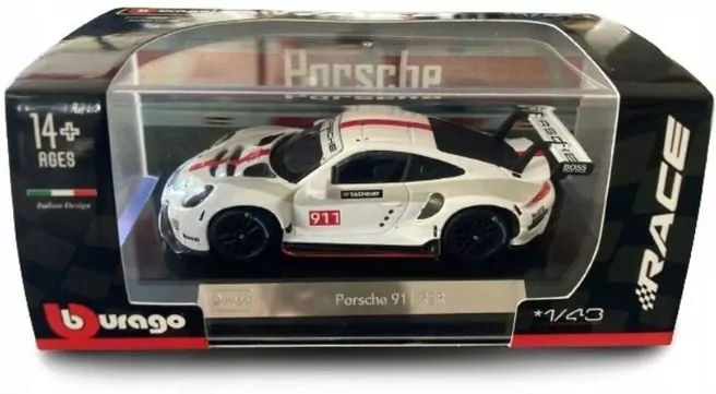 BBURAGO. Porsche 911 RSR white - tantis.pl