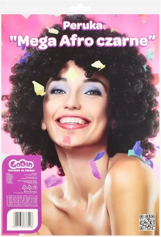 Peruka mega afro czarna - tantis.pl