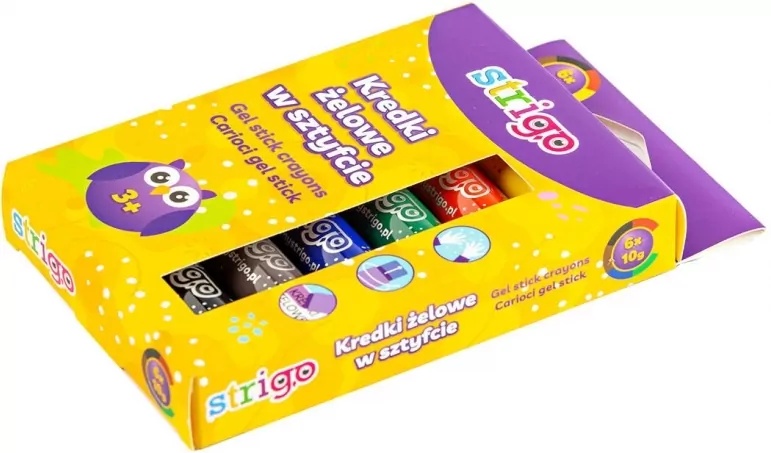 Strigo. Kredki żelowe w sztyfcie - tantis.pl
