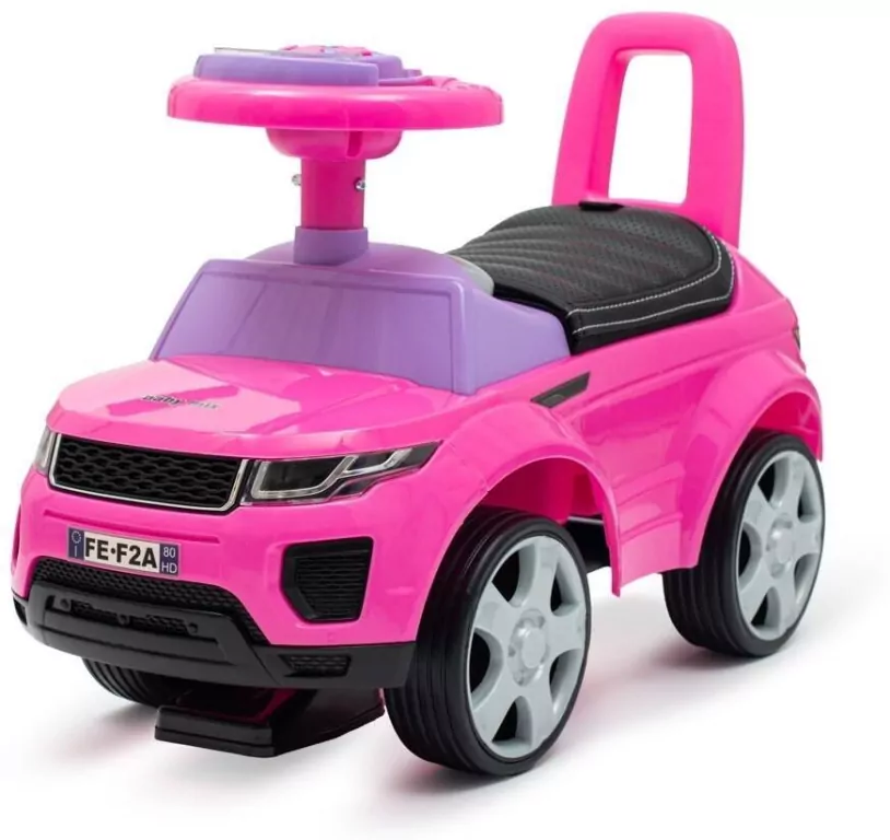 Jeździk SUV ekoskóra Prime różowy - tantis.pl