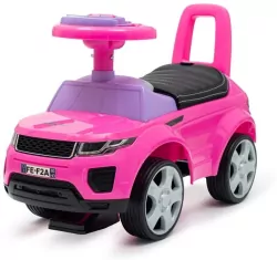 Jeździk SUV ekoskóra Prime różowy