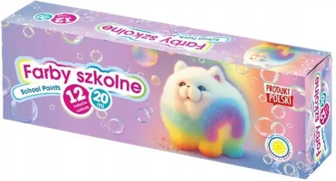 Farby szkolne Pieski 12kol 20ml ASTRA - tantis.pl