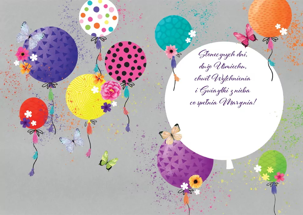 Karnet A5 Jaskrawe Balony - tantis.pl
