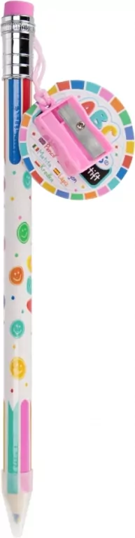 Ołówek Jumbo z temperówką i gumką 26 cm 1 szt. mix - tantis.pl