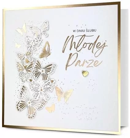 Karnet kwadratowy Ślub - tantis.pl