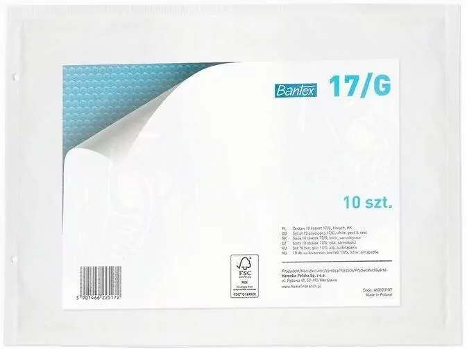 Koperta bąbelkowa 17/G 25x35cm 10szt BANTEX - tantis.pl