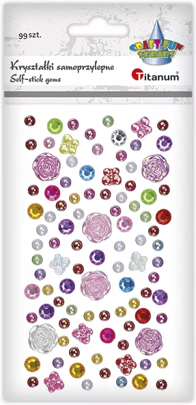 Kryształki samoprzylepne mix - tantis.pl