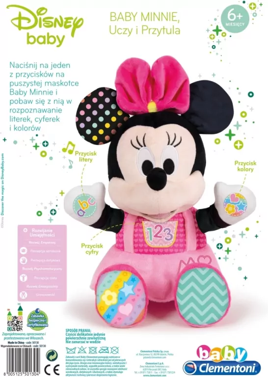 Disney Baby. Myszka Minnie. Interaktywna maskotka - tantis.pl