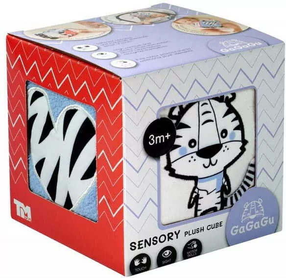 GaGaGu. Pluszowa kostka sensoryczna - tantis.pl