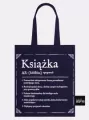 Definicja książki. Torba na książki bawełniana, granatowa - tantis.pl