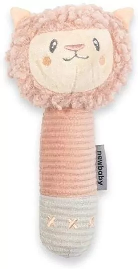 Grzechotka pluszowa z piszczkiem New Baby Lama - tantis.pl